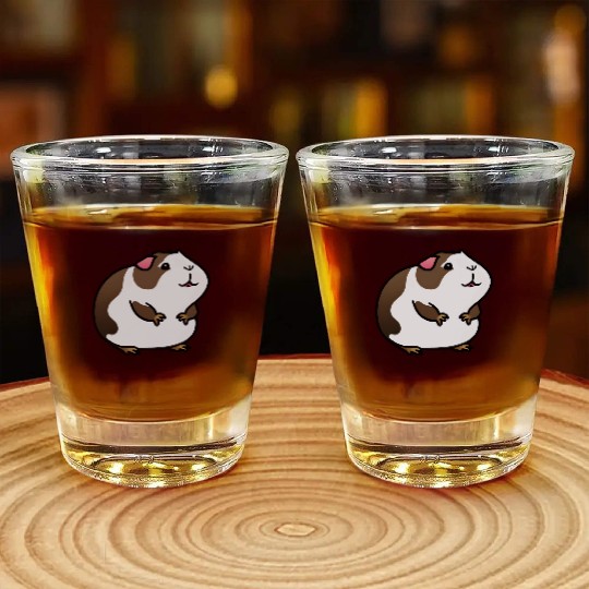 Simply cute guinea pig Shot Glasses