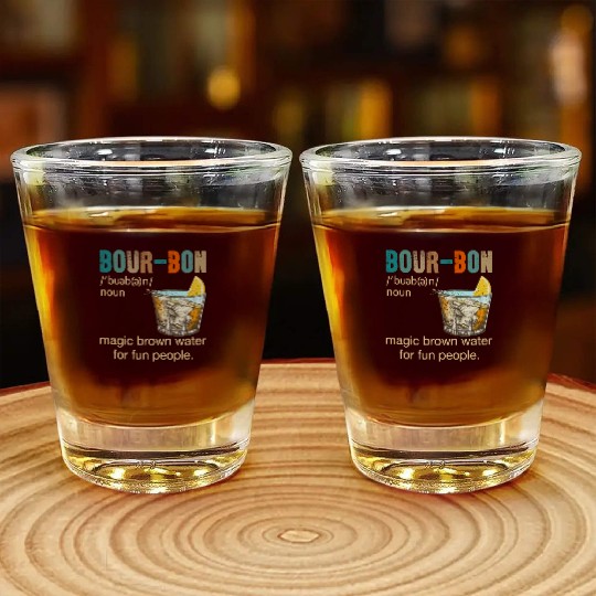 Bourbon Magic Brown Water For Fun People Shot Glasses