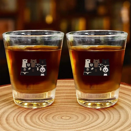 Bears of the world Shot Glasses