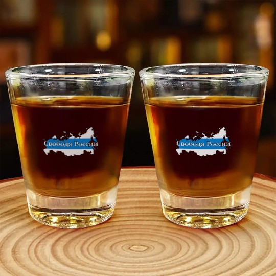 New Russian Peace Flag, Freedom Of Russia Shot Glasses