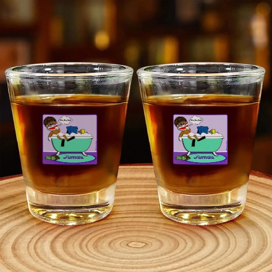 Jumau the Sock Monkey Shot Glasses