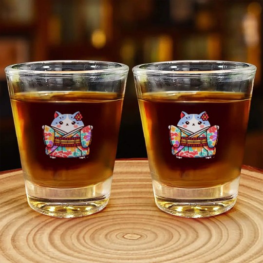 Japanese cat or Neko Shot Glasses