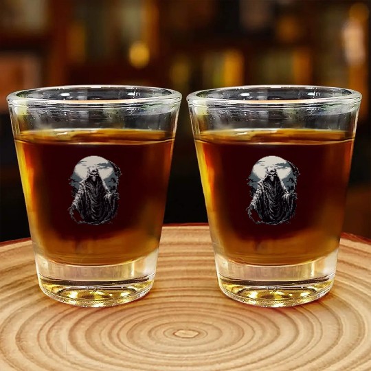 Spooky Halloween Grim Reaper Shot Glasses