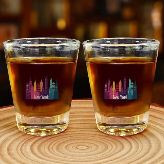 New York City Skyline Shot Glasses