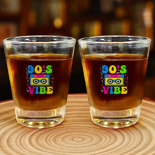 90s Vibe, 1990s Music 90s Costume Party Nineties Shot Glasses