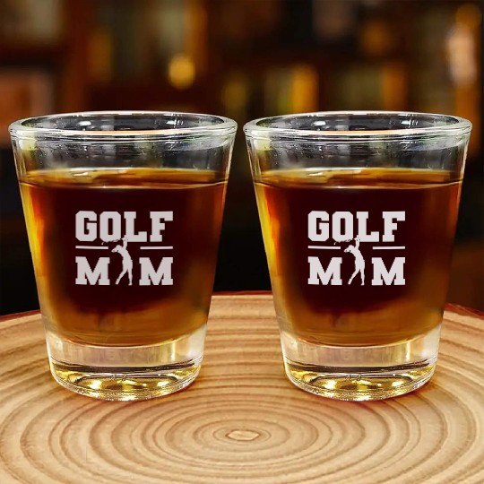 Golf Mom Professional Golfer Shot Glasses