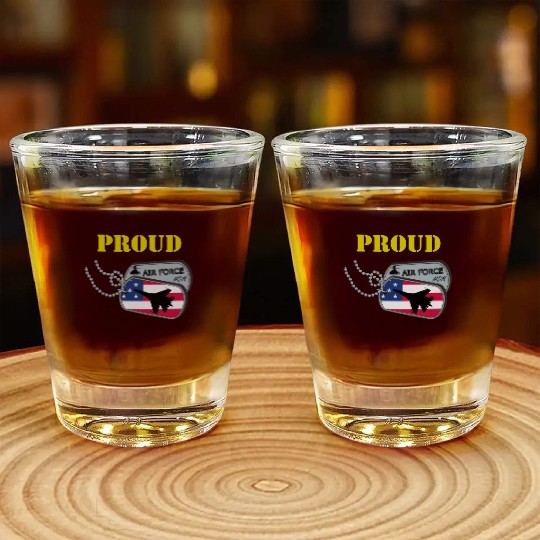 Proud Air Force Mom Shot Glasses
