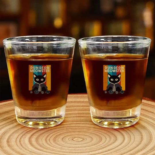 Dungeon Meowster Shot Glasses