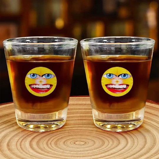Smile Face Have a Nice Day Promote Happiness Joy Shot Glasses