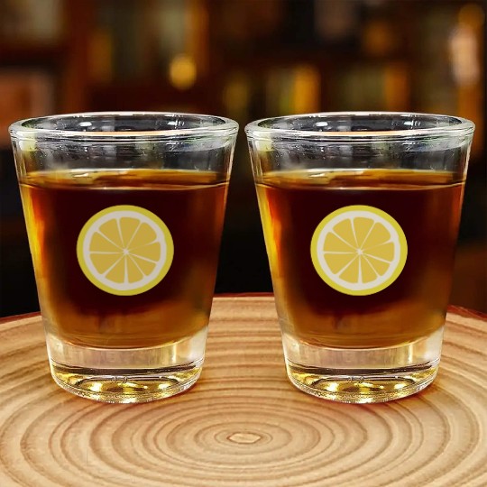 Citrus - Fruits - Orange - Lime - Grapefruit Shot Glasses