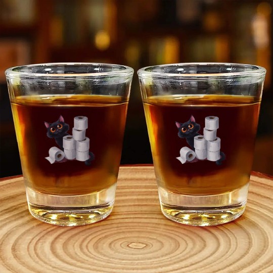 cute cat ,Embrace this lightweight and unique Shot Glasses