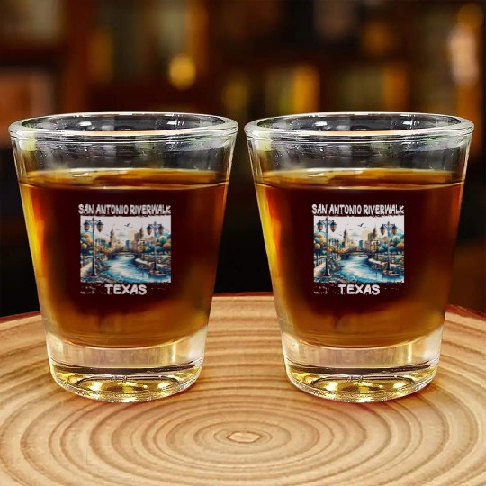 San Antonio Riverwalk Shot Glasses