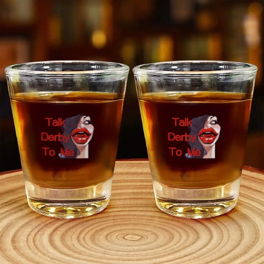 Talk-Derby-Funny-Horse-Racing Shot Glasses