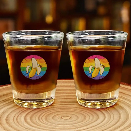 LGBTQ Banana Shot Glasses