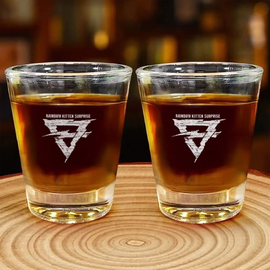 Rainbow Kitten Surprise Indie Band Tribute Shot Glasses