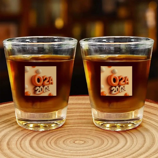 Typography Shot Glasses