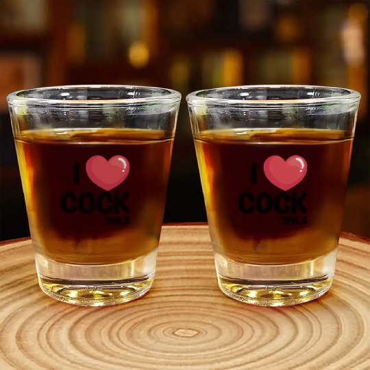 Funny I Love Cocktails 1 Shot Glasses