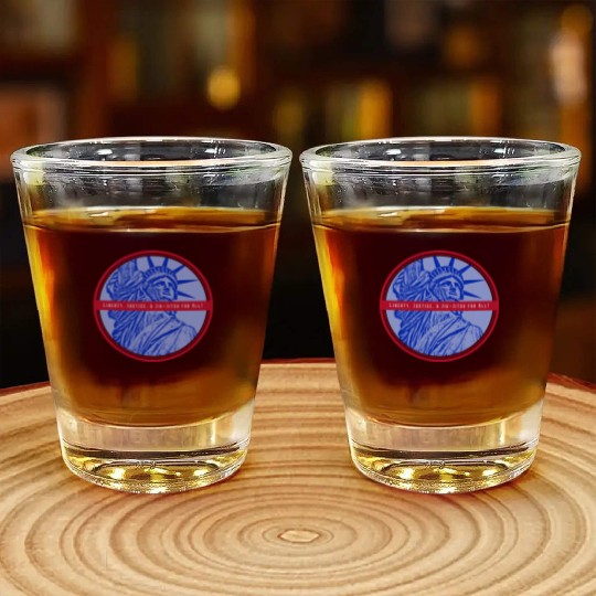 Liberty, Justice, & Jiu-Jitsu for All! Jiu Jitsu Shot Glasses
