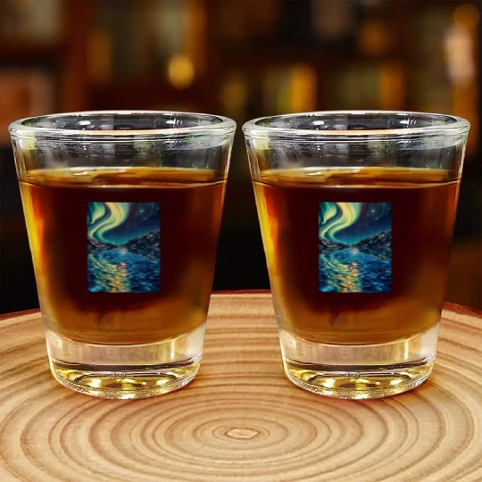 Crystal Lake of Aurora Shot Glasses
