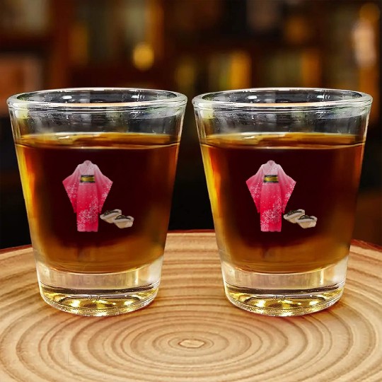 Elegant Japanese Kimono Shot Glasses