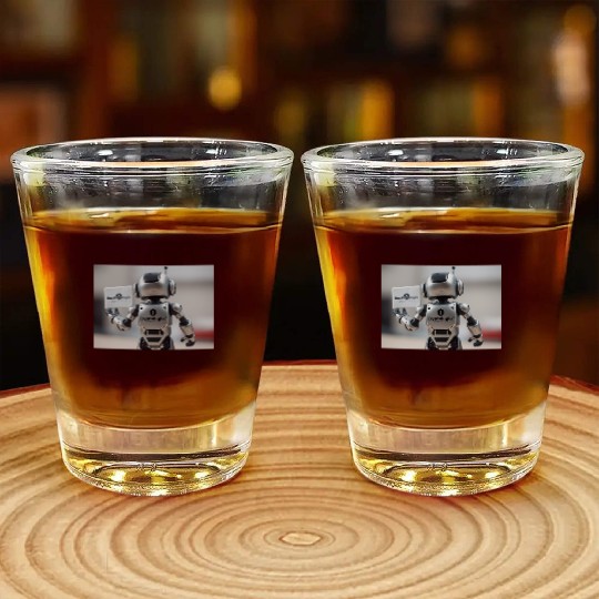 Rocketman Robot Shot Glasses