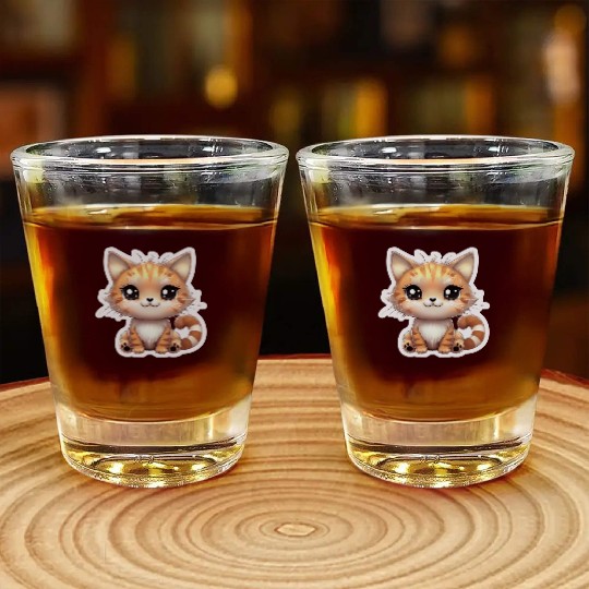Kawaii Cat 2 Shot Glasses