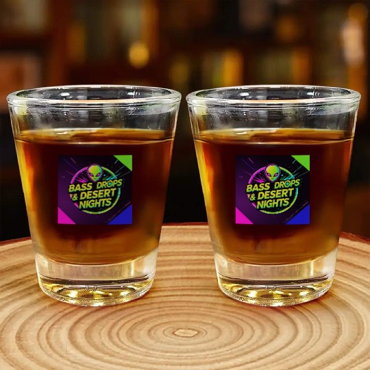 Eclectic Bass Drops Desert Nights Shot Glasses