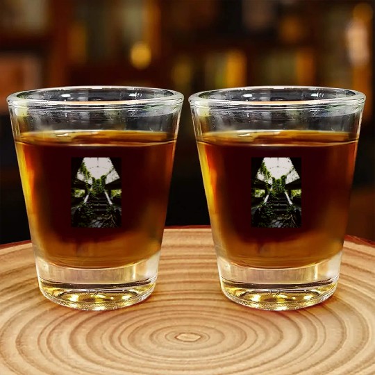Echoes of Growth Nature Reclaims the Halls Shot Glasses