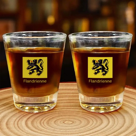 Flandrienne Tour of Flanders cycling support Shot Glasses