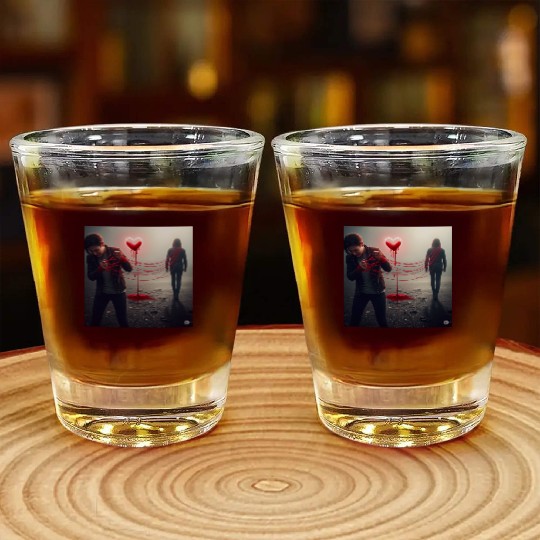 The Bleeding Heart Shot Glasses