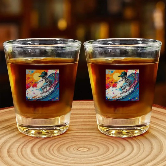 "Tan your hide in Oceanside" I always say! Design1 Shot Glasses