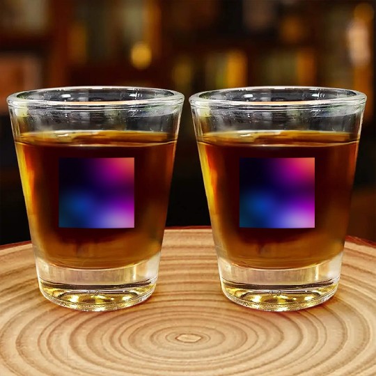Vibrant Gradient Spectrum Design Shot Glasses