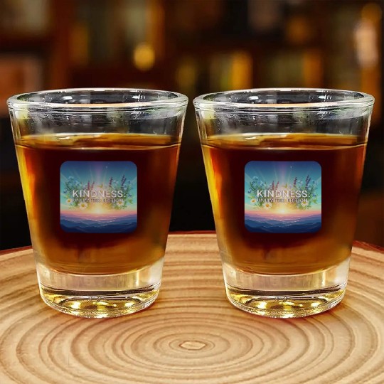 Sunrise Blooms of Kindness  Shot Glasses