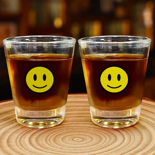 Smiley Face Icon 2c Shot Glasses