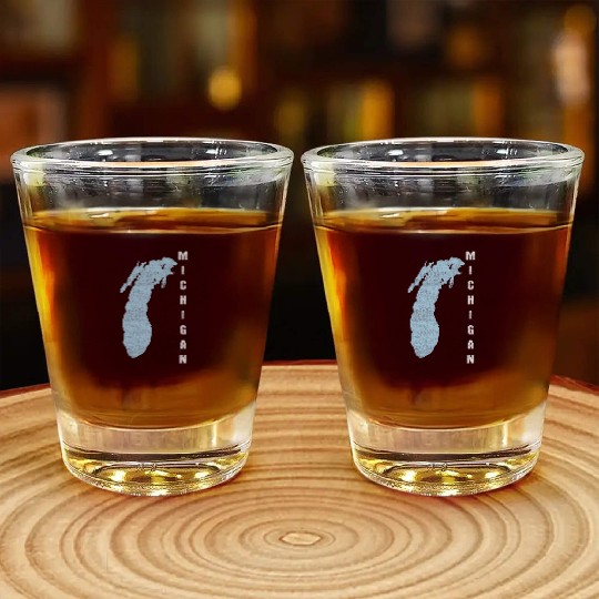 Lake Michigan Great Lakes Shot Glasses