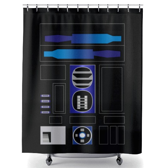 R2D2 Shower Curtains