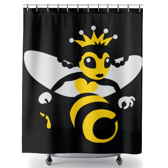 Queen Bee Shower Curtains