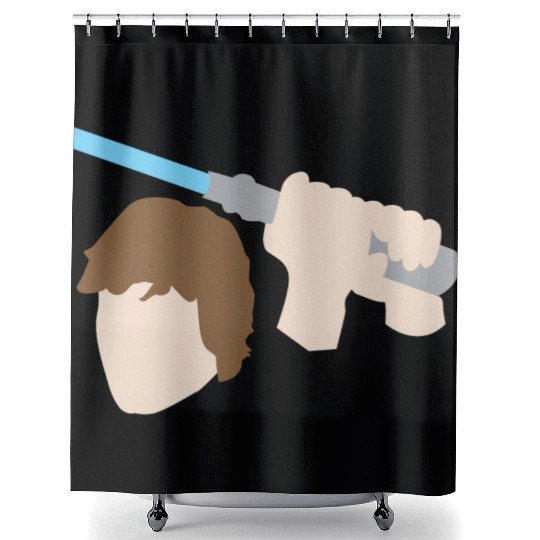 Luke Skywalker Lightsaber Shower Curtains