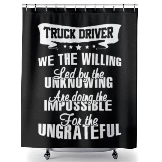 truck driver Shower Curtains