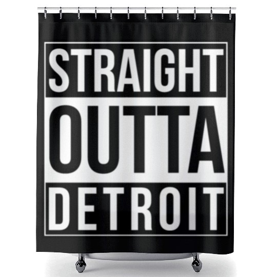 Straight Outta Detroit Shower Curtains