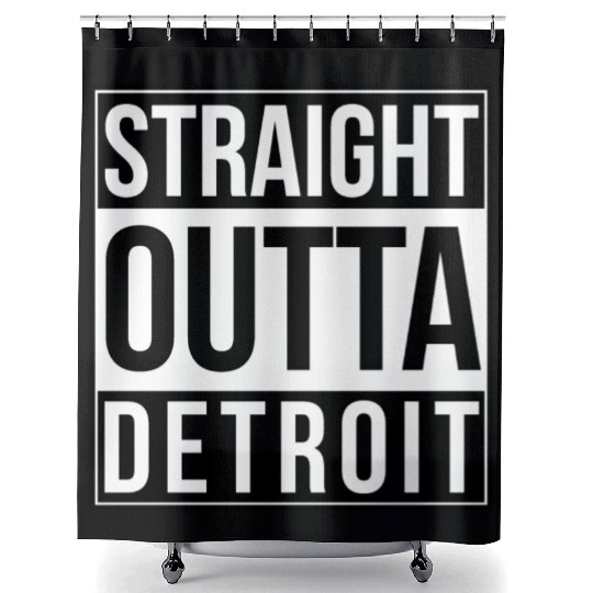 Straight Outta Detroit Shower Curtains
