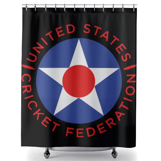 US Cricket Roundel 4 Shower Curtains