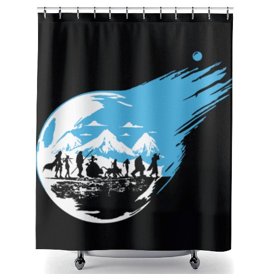Final Fantasy 7 Inspired Shower Curtains