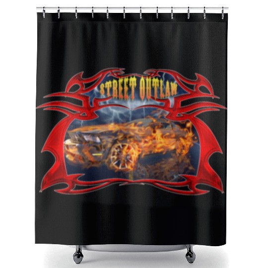 Street outlaw Shower Curtains