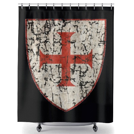 Knights templar Shower Curtains