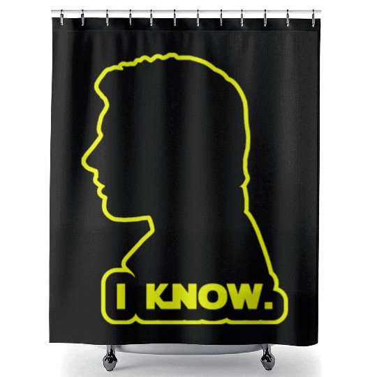 Han Solo - I Know. Design Shower Curtains