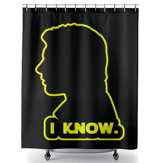 Han Solo - I Know. Design Shower Curtains