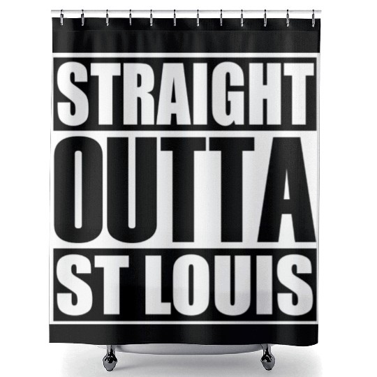 Straight Outta St Louis Shower Curtains