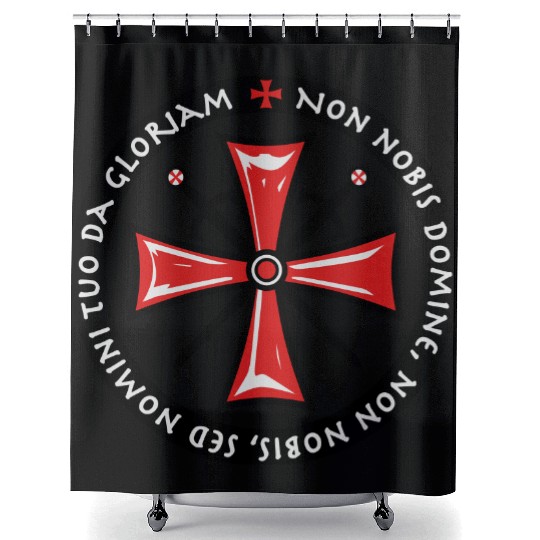 Cross Knights Templar Shower Curtains