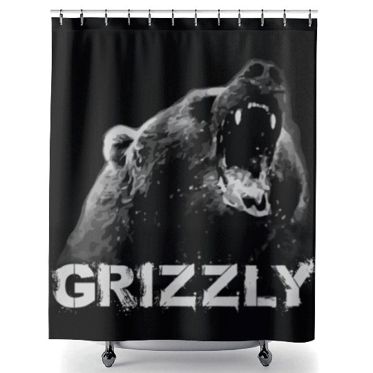Grizzly Bear Shower Curtains